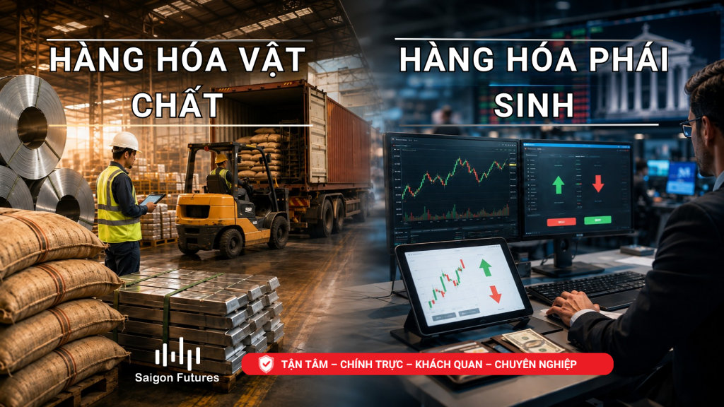 Phân biệt giao dịch hàng hóa vật chất và giao dịch hàng hóa qua Sở Giao dịch Hàng hóa