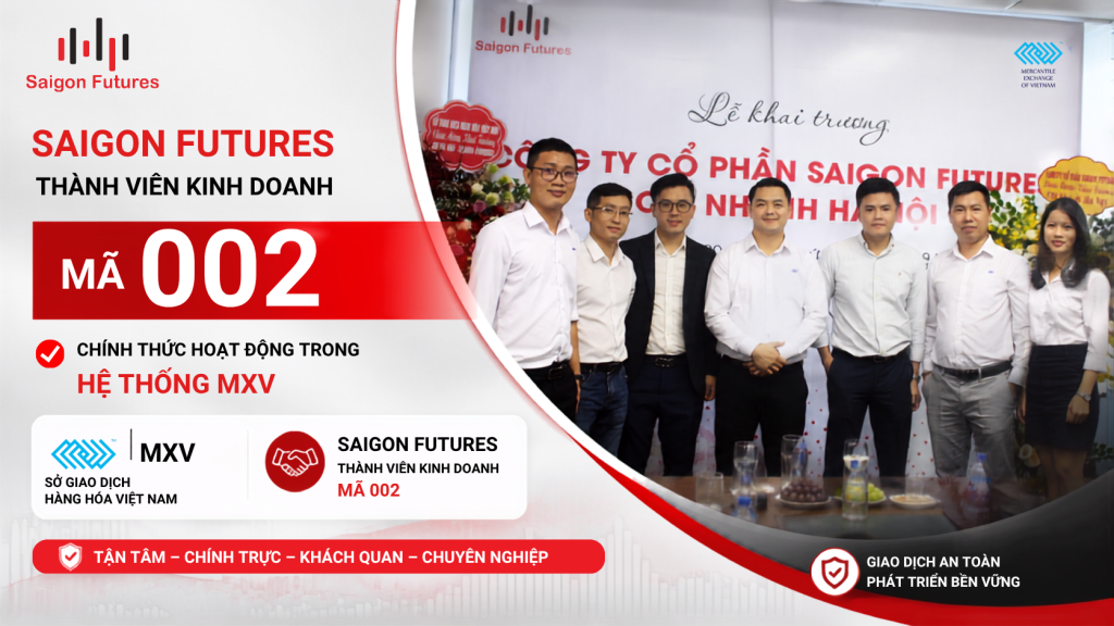 Saigon Futures là Thành viên Kinh doanh mã 002 đang hoạt động trong danh sách thành viên MXV