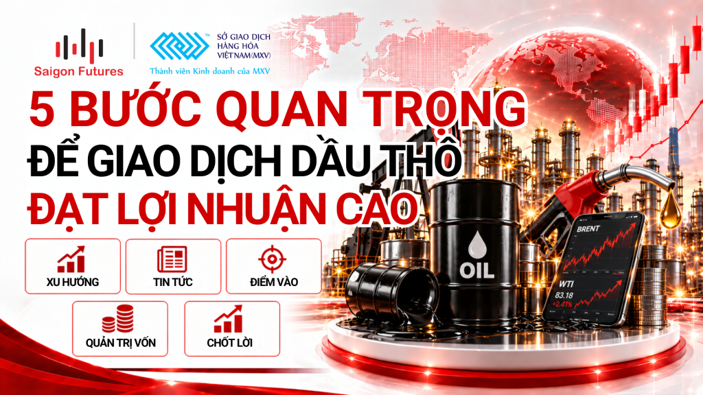 5 bước giao dịch dầu thô hiệu quả: Phân tích WTI, Brent và quản trị rủi ro