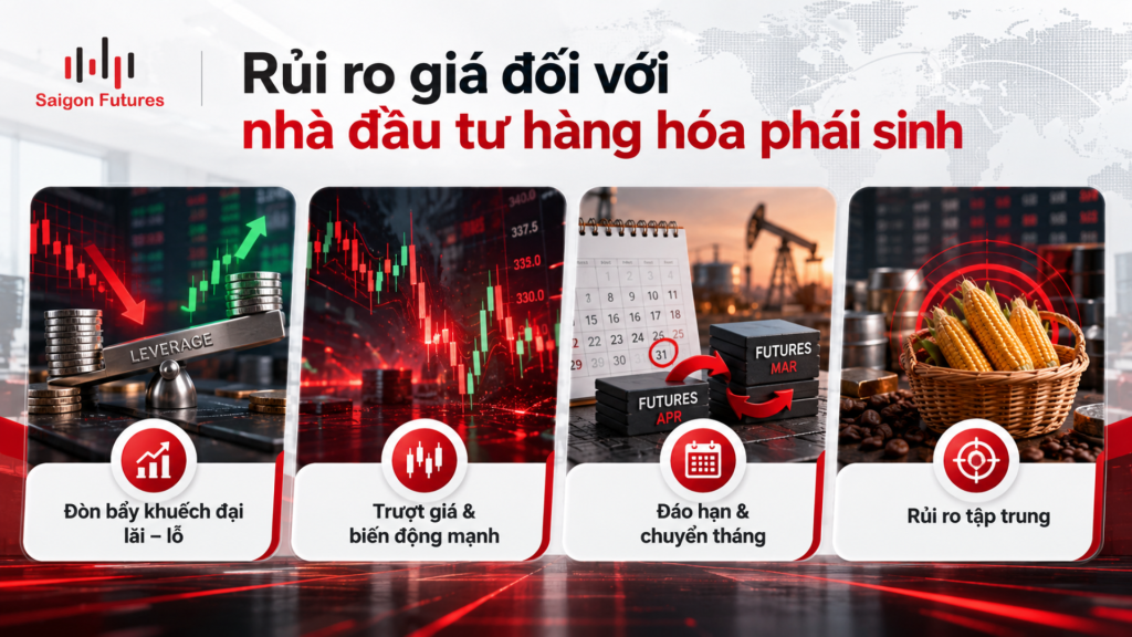 Rủi ro giá đối với nhà đầu tư hàng hóa phái sinh